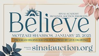 LIVE: Sinai Academy Auction – 1/25/2025 – 8:30PM