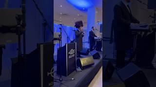 Lipa Schmeltzer on Stage at The Bar Mitzvah of Naftali Moshe Schnitzler’s Son