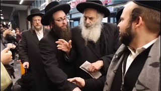 Satmar Antwerp Dayan Rabbi Weiss Refuses To Shake Hand With Uriel Goldman of Lev Tahor Cult